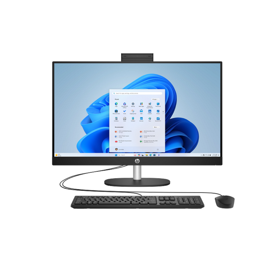 HP AIO 27  Ultra 7-255U 16Go 512Go SSD Ecran 27'' FHD W11H Noir 12M BW4F9EA